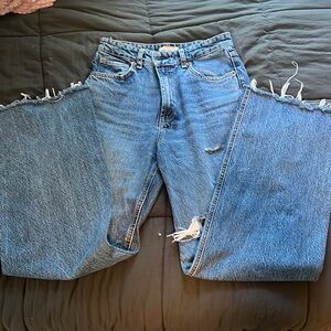 Zara Wide Leg Jeans, medium wash